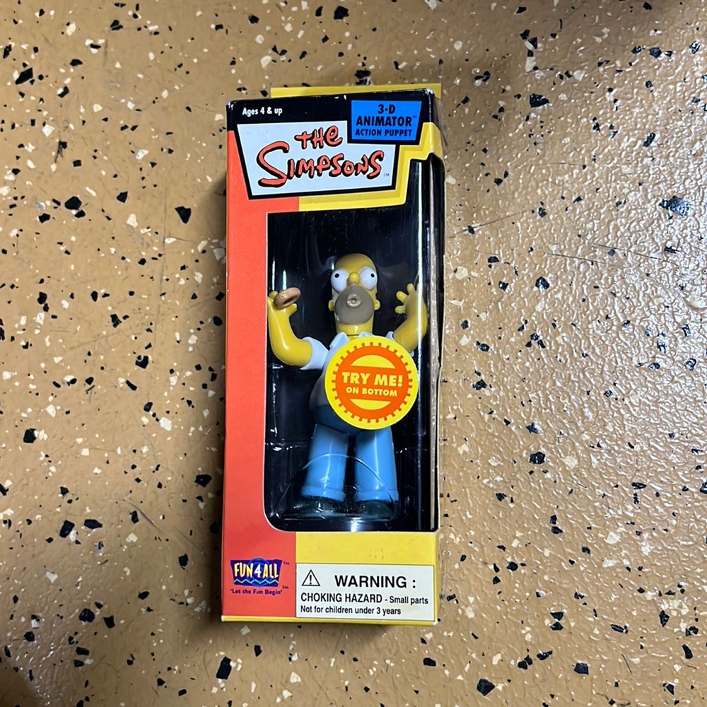 Brand New Homer Simpson 3-D Animator Action Puppet